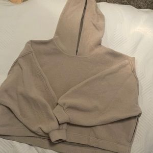 Free People Nebraska Hoodie in Sandy Tan Combo